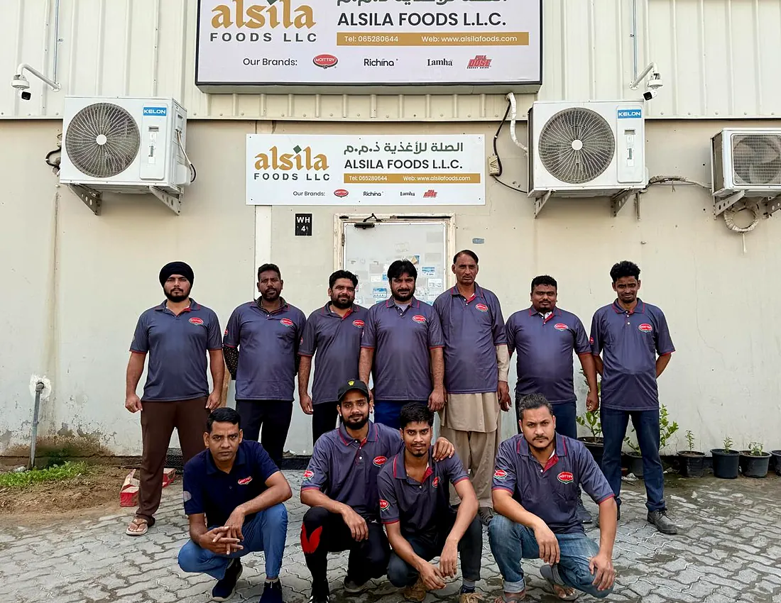 Alsila Foods operations team at the Ajman facility
