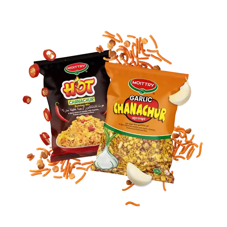 Moittry hot and garlic chanachur