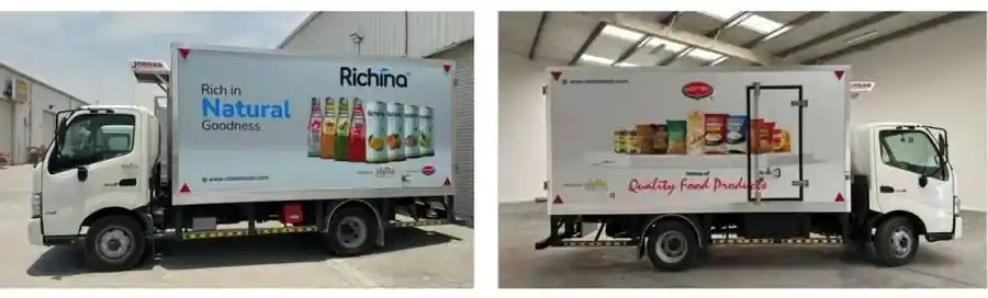 Alsila delivery trucks